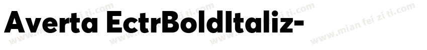 Averta EctrBoldItaliz字体转换